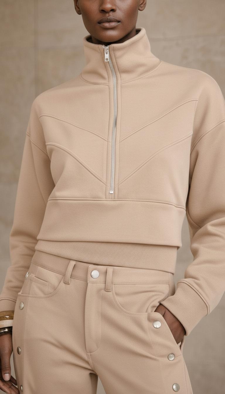 Sovana Biege Pullover Jacket